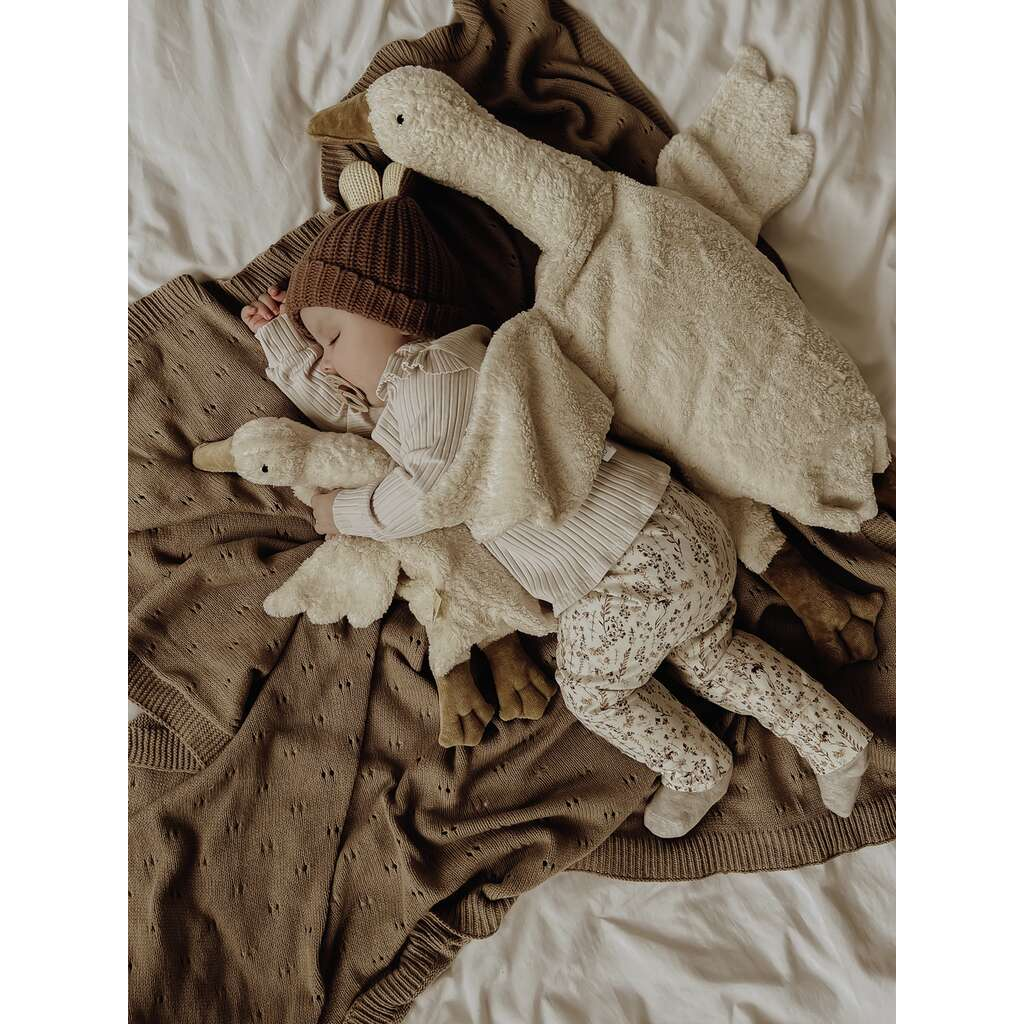 Senger Cuddly Animals Goose Small | White – Feather + Sprout