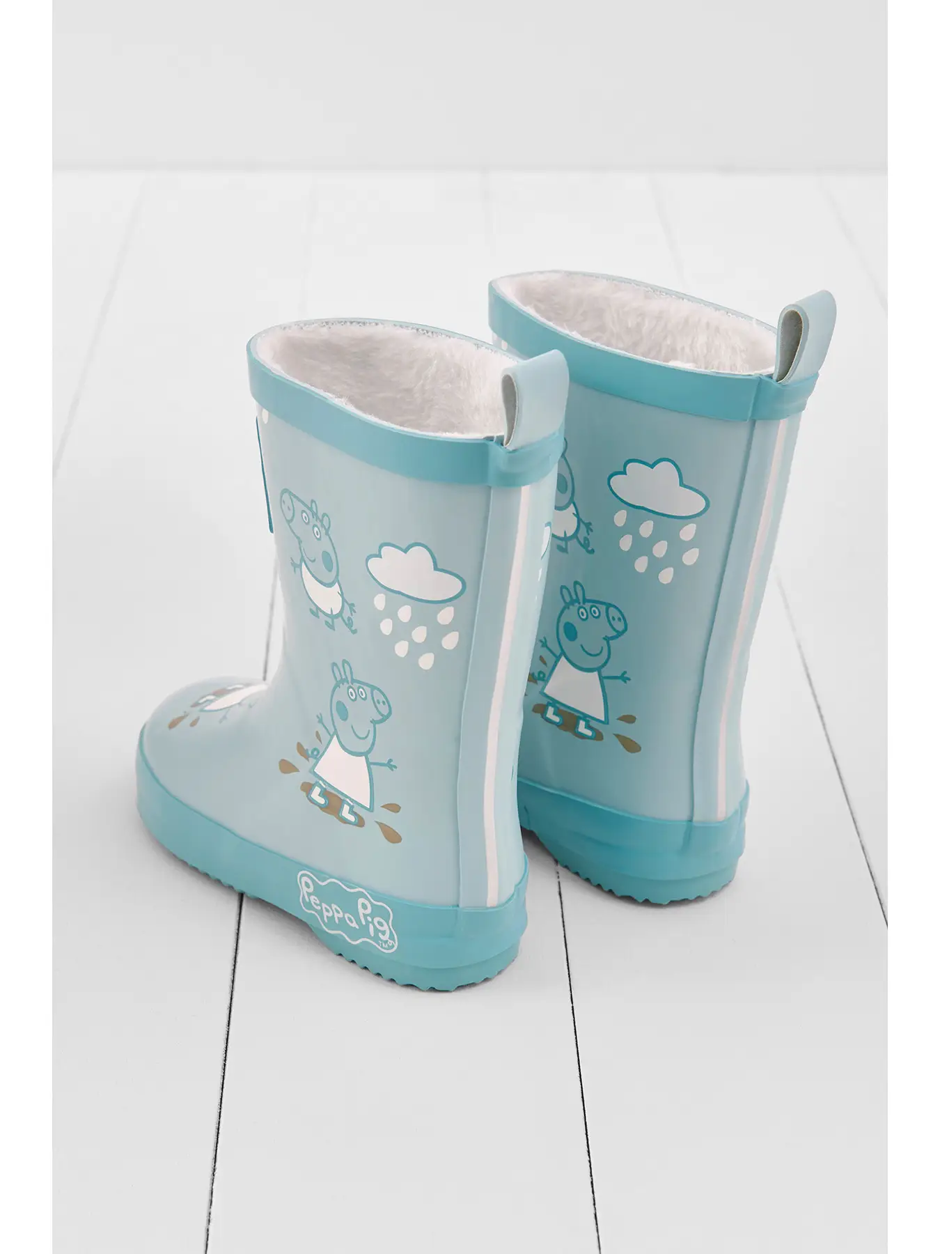 Girls fleece lined wellies clearance