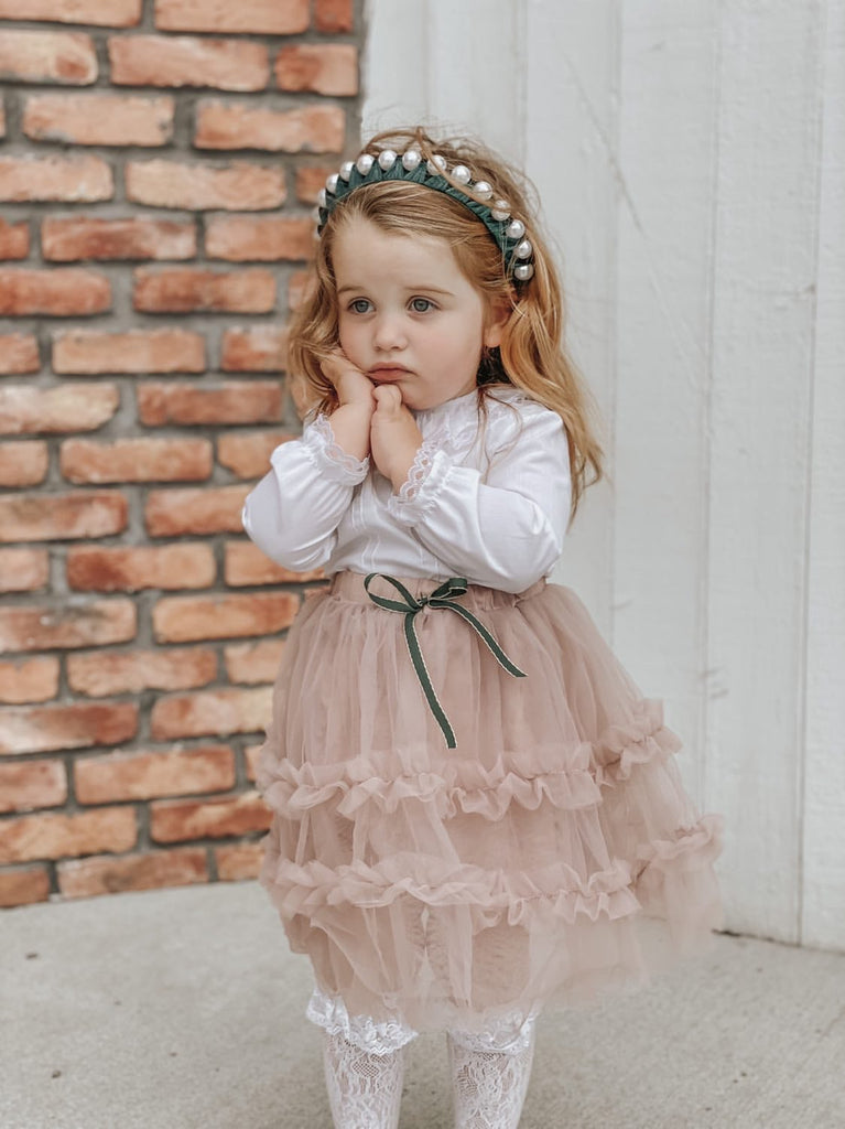 Petite Maison Kids Beige 'Emma' Linen Bow Socks – Rose & Albert